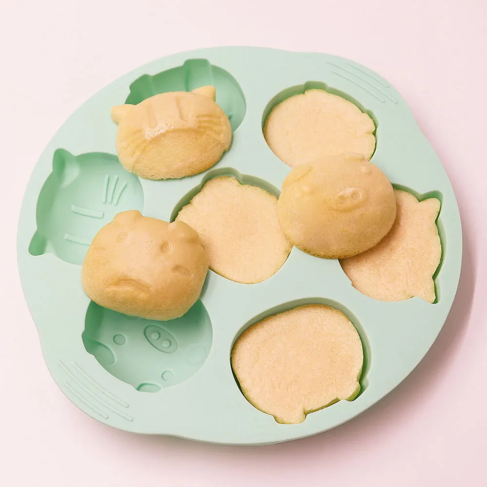 

DIY Platinum Silicone Rice Cake Mold Cake Mold Cartoon Rice Cake Plate Baking Appliance