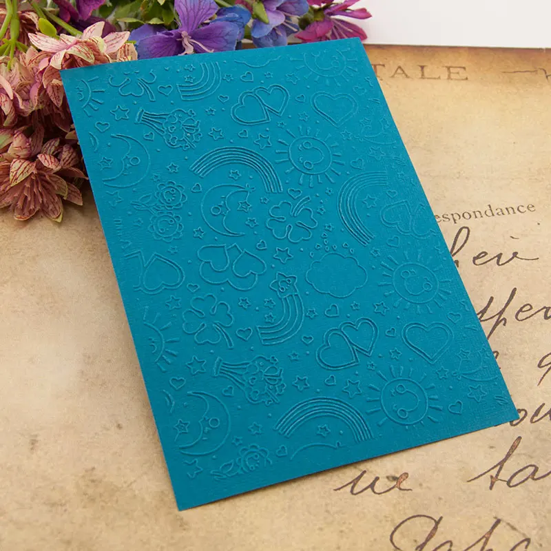 

HOT plastic rainbow B craft card making paper card album wedding decoration clip Embossing folders