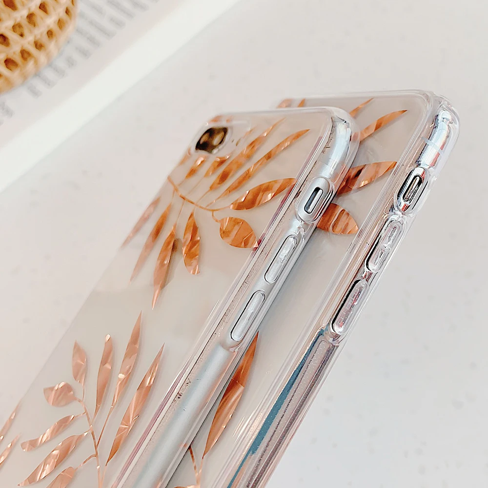 Позолоченный прозрачный чехол с лимоном для iPhone 11 Pro Max XR X XS 7 8 Plus мягкий IMD полным