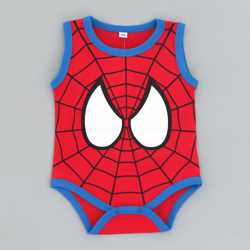 Коричневый Летняя одежда для новорожденных девочек в европейском и американском стиле; хлопковый комбинезон с героями мультфильмов; комбинезон для мальчиков и девочек; детская одежда - Цвет: Коричневый