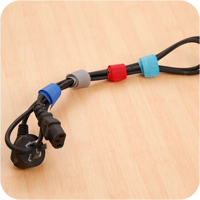 ZUCZUG новинка 10 шт. цветной органайзер для кабеля ремни управления застежкой