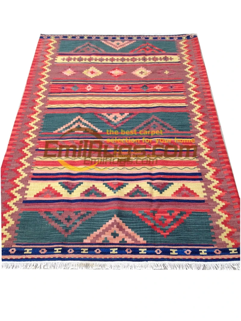 

tapete kilim Hand Woven Handmade Turkish Livingroom Square Bohemian Natural