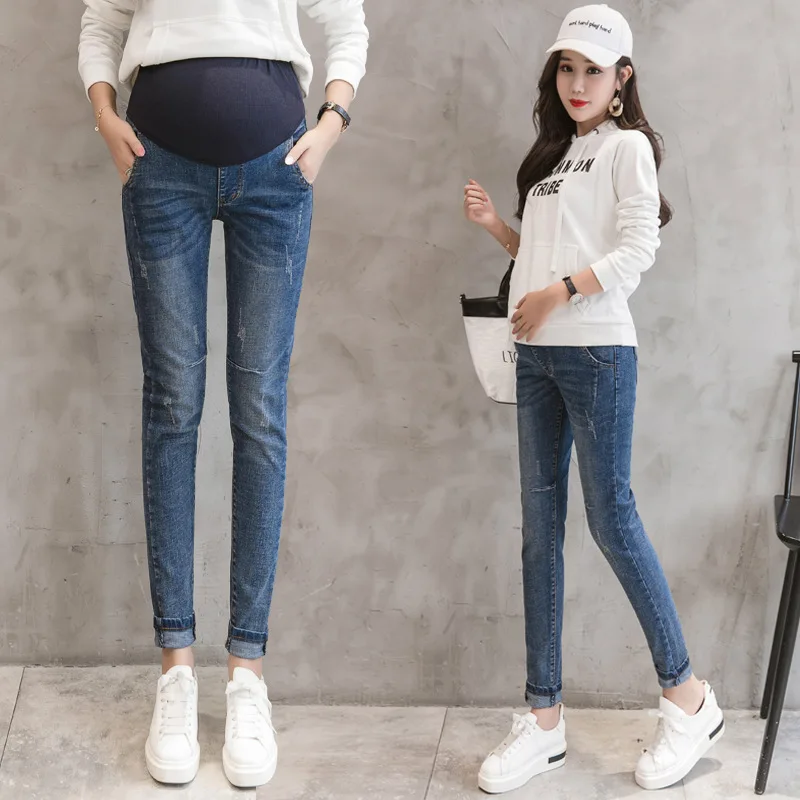 Джинсы высокого качества штаны для беременных Одежда детские кормления