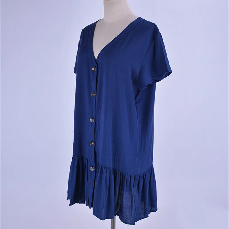 Женское пляжное мини-платье NAIDEY хлопковое платье-парео купальный костюм на