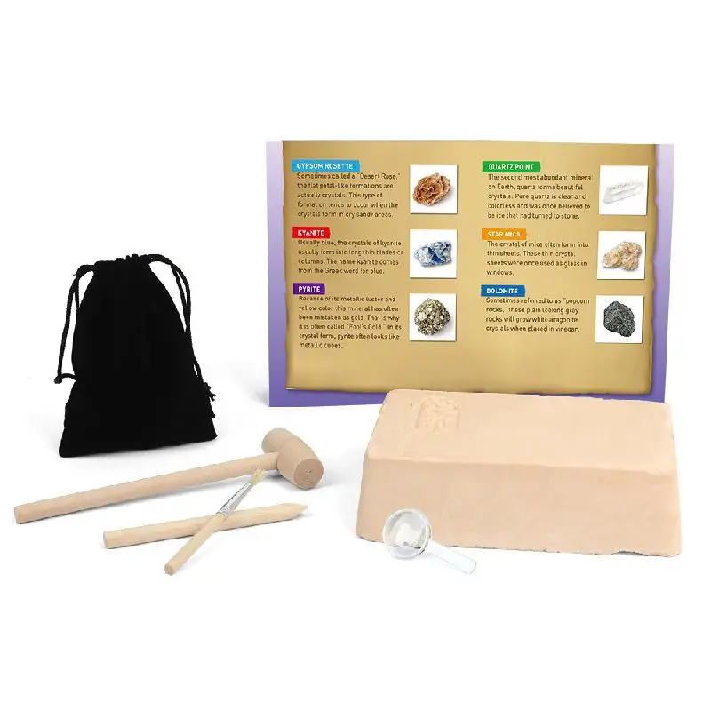 Gemas del tesoro pirata de cristal para excavaci&oacute;n, juguetes creativos de exploraci&oacute;n y miner&iacute;a para ni&ntilde;os, fossil arqueol&oacute;gico, DIY-2