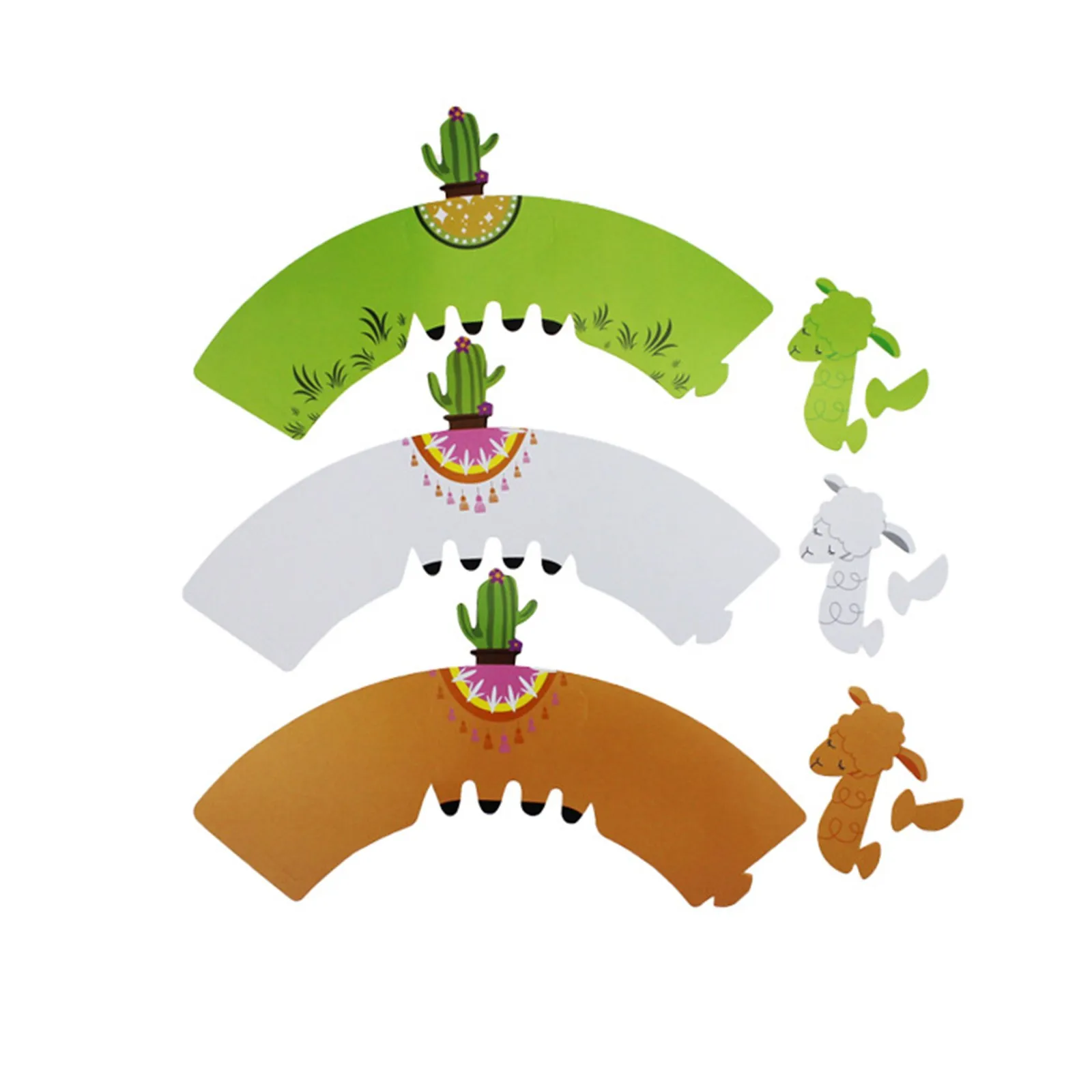 12 шт. декоративные обертки для капкейков с мультяшными животными|Товары