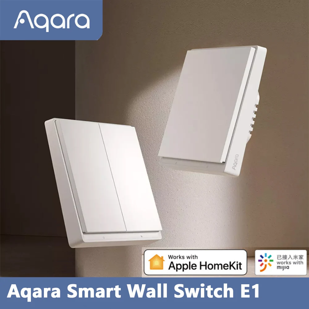 

Aqara Smart Wall Switch E1 APP Remote Control Zigbee 3.0 Timing Control Over Temperature Protection Work Mijia App Apple HomeKit