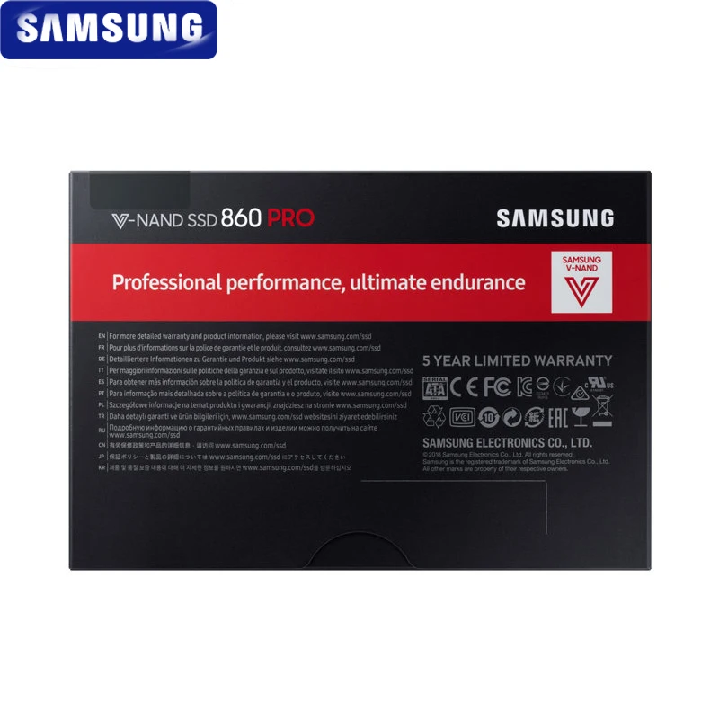 Samsung 860 PRO SSD 256 ГБ 512 1 ТБ 2 4 ТБ-2 5 дюймов SATA III Внутренний твердотельный накопитель с