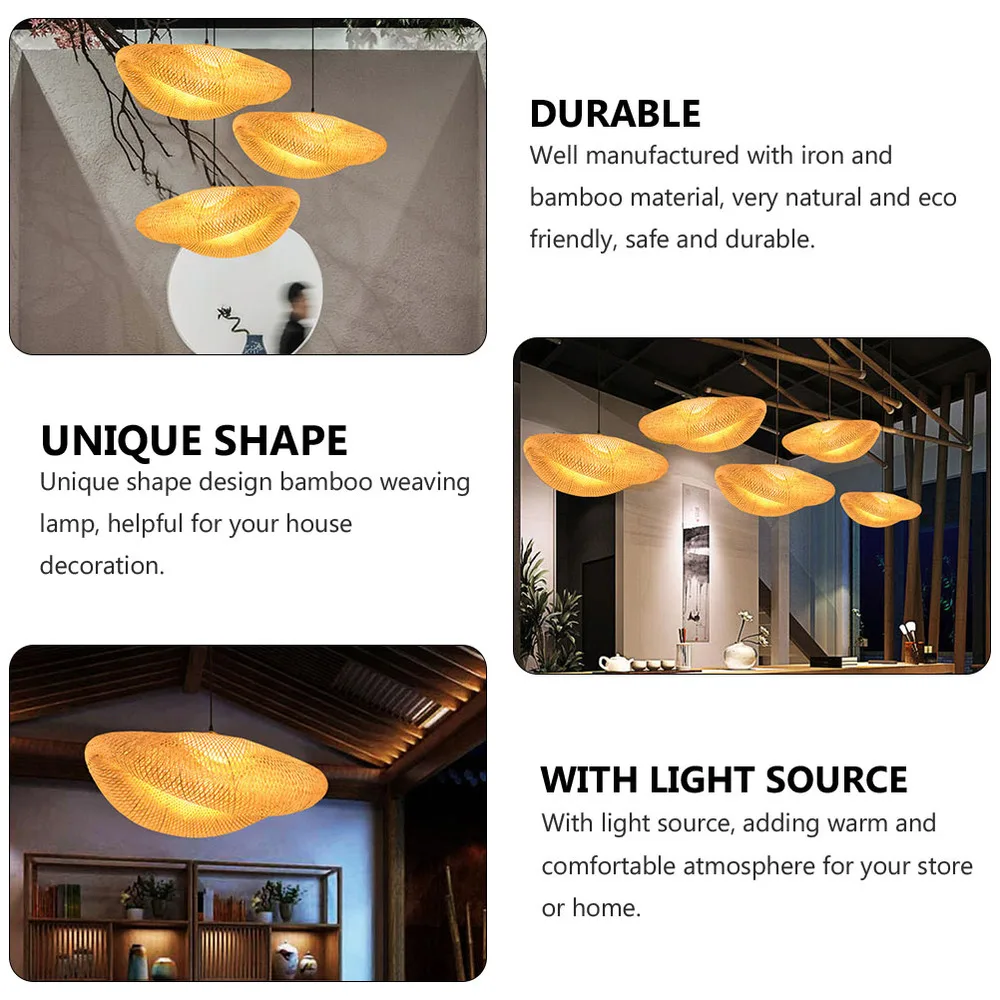 

1 Set of Tearoom Decorative Pendant Lamp Natural Decorative Ceiling Light