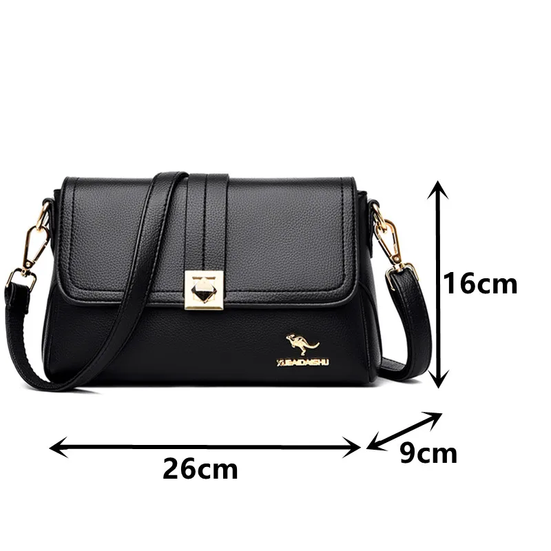 

Women Brand Shoulder Bag Luxury Pu Leather Crossbody Bag 2021 New Small Flap Handbags Casual All-match Female Messenger Bags Sac