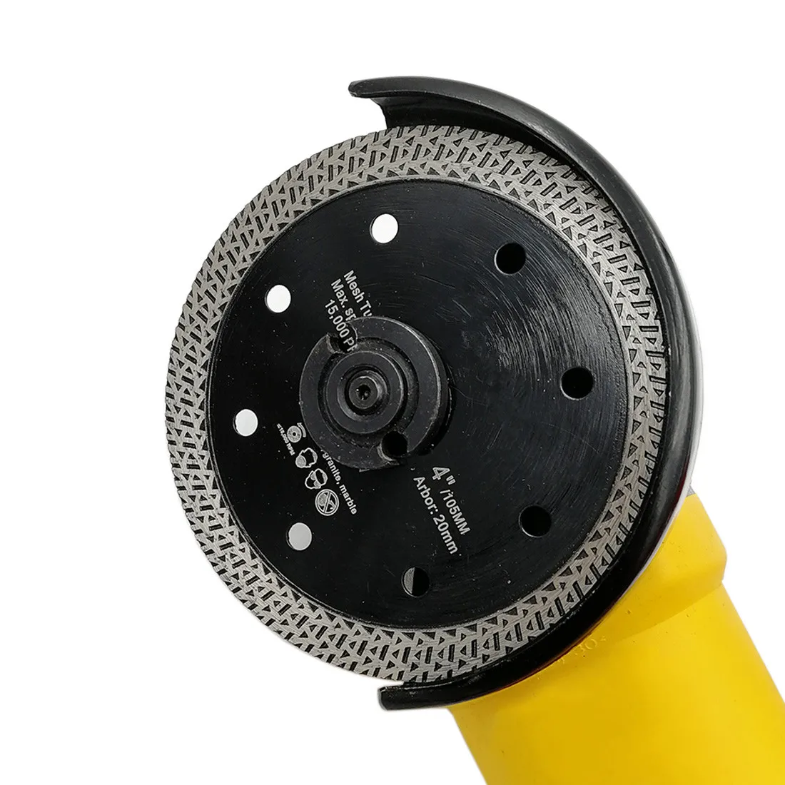 

1unit Dia 4" 4.5" 5" Hot pressed Diamond Cutting Disc Mesh Turbo Wheel Rim Segment Saw Blade for Hard Material Granite Tile