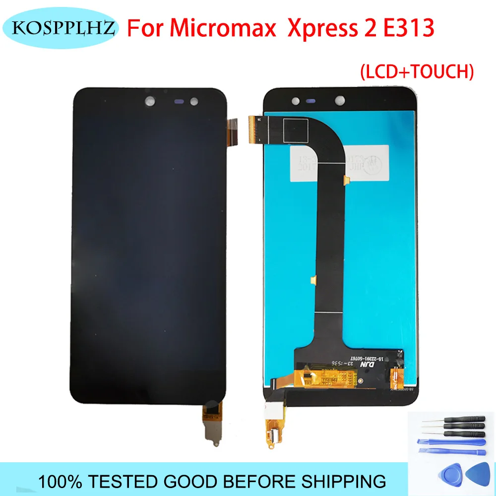 1280*720 для Micromax Canvas Xpress 2 E313 ЖК-дисплей и сенсорный экран в сборе замена Canva s X press e 313 +