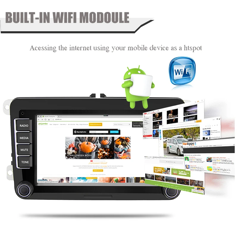 Android 9 2 Din 7 ''Зеркало Ссылка автомобиля стерео радио gps Wifi для Bora Golf VW Polo Volkswagen Passat B6 B7 Touran MP5 BT FM видео
