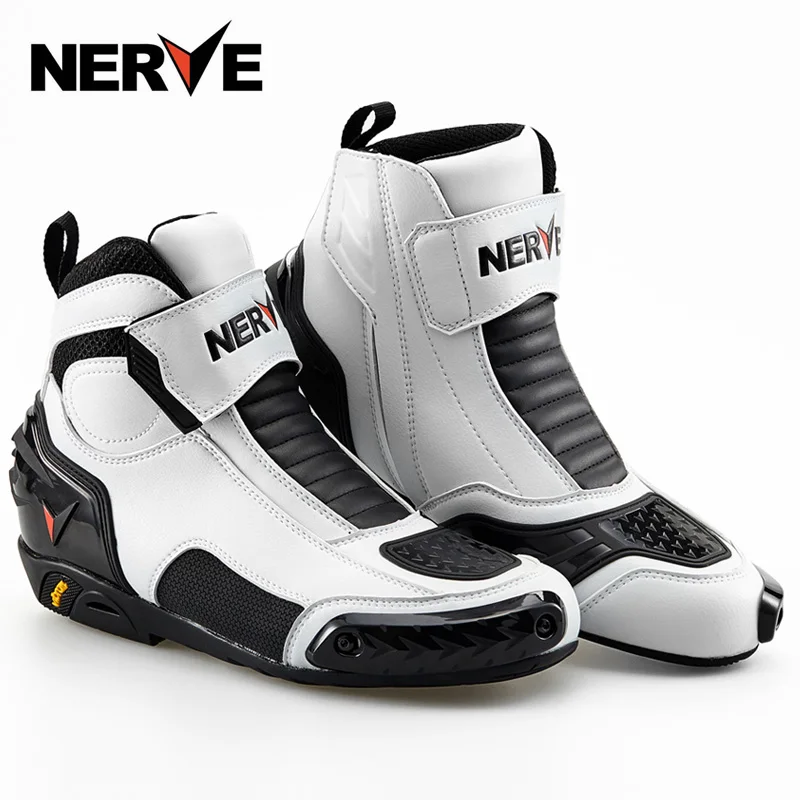 Нервы все сезоны мотоциклетные Полусапоги из натуральной кожи Motociclista Bota Moto