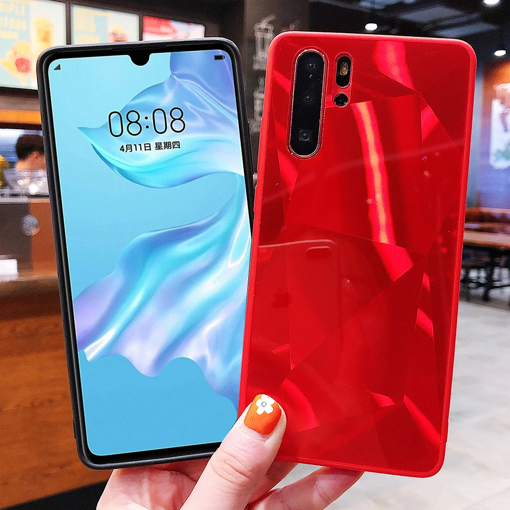 3D Алмазный чехол для Huawei P30 Pro P20 Lite Mate 30 P Smart Z Honor 10 8X голографическая Призма