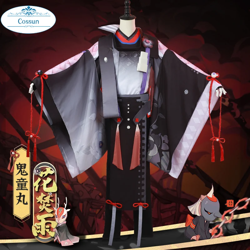 

Anime! Onmyoji Kidoumaru HuaFanYu Skin Game Suit Gorgeous Kimono Uniform Cosplay Costume Halloween Party Outfit For Men 2021 NEW
