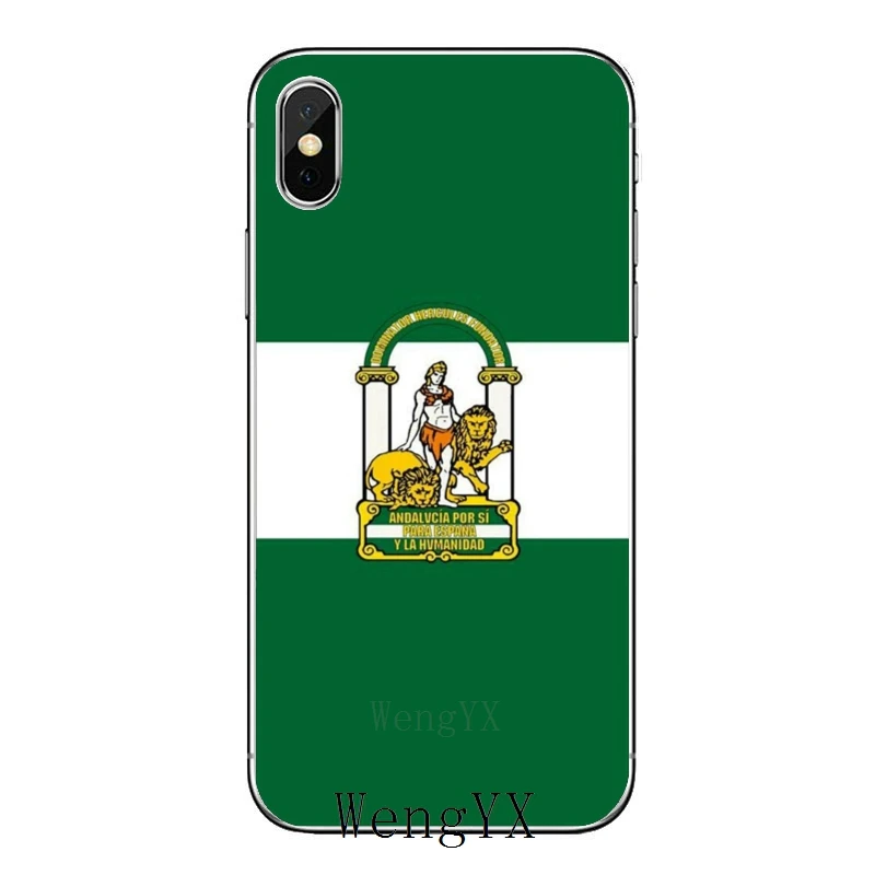 Мобильный телефон чехол для Samsung Galaxy Note 10 9 8 5 4 S10E S10 Lite S9 S8 S7 S6 Edge Plus S5 S4 Mini Andalucia Flag |