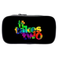 games it takes two pencil case boys girls makeup cases pencil box gift make up box cosmetic case zipper storage school supplies