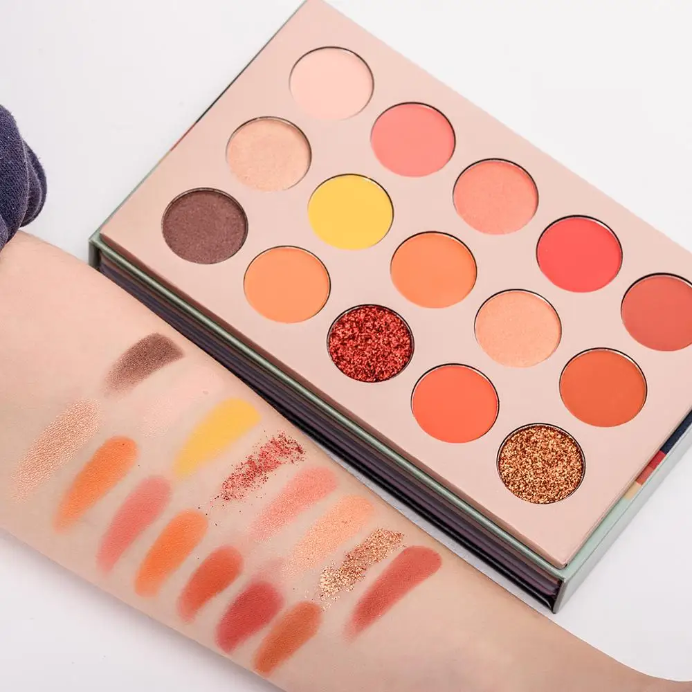 BEAUTY GLAZED натуральные матовые мерцающие тени для век палитра светящихся