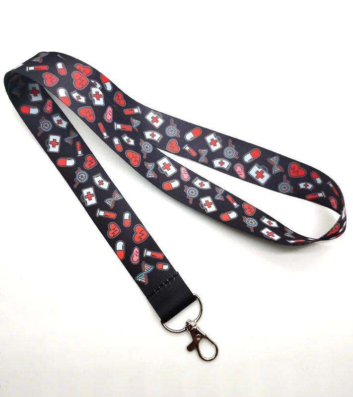 1 шт. врач медсестра брелок для ключей ремешок шеи держатель карт автобусов
