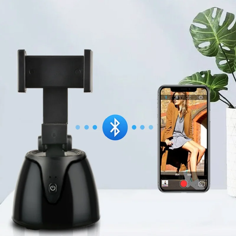 Smart AI 360° Rotation Face Tracking Selfie Stick Tripod Mobile Phone Holder For iPhone Android Auto Shooting Camera Stand | Мобильные