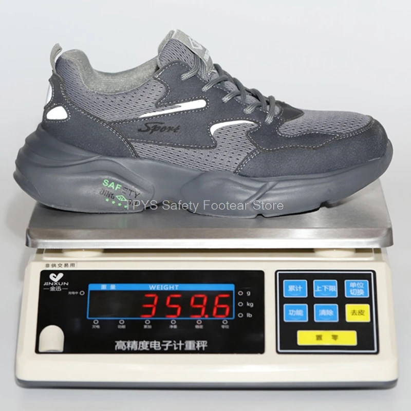 

2021 New Men Safey Shoes Soft Work Sneakers Man Ligh Work Shoes Puncture-proof Steel Toe Shoes Male Protective Boot Dropshipping