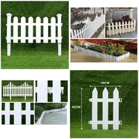 hot sale new white pvc plastic fence european style for garden driveway gates christmas tree qtoe dropship