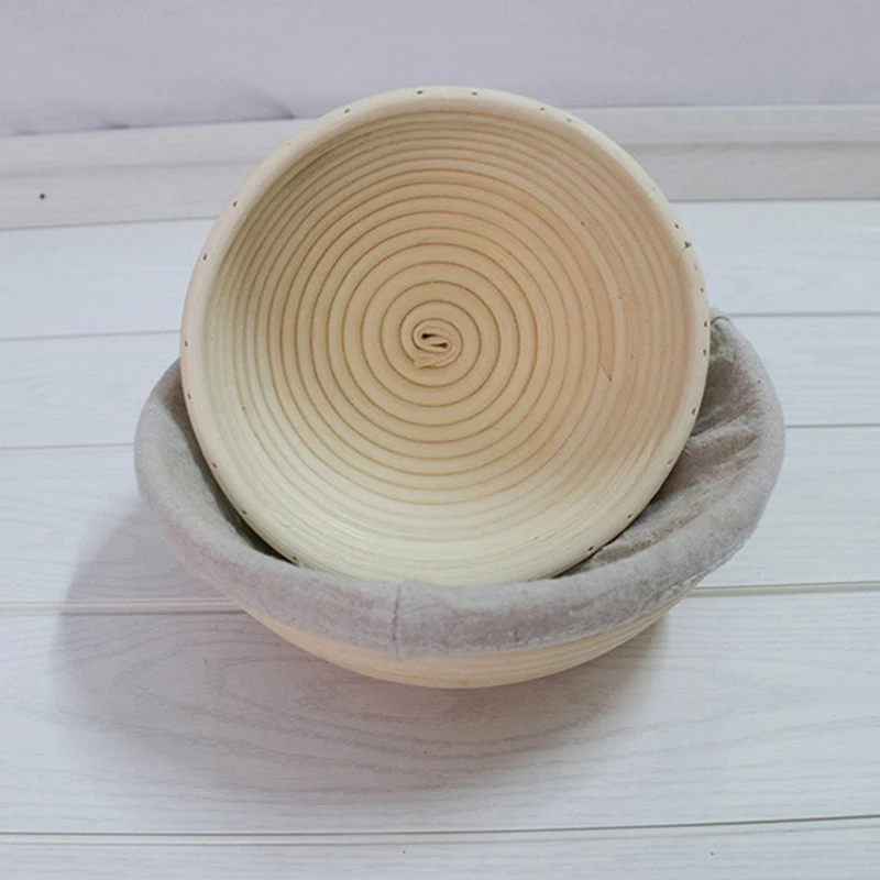 

Round Banneton Dough Rising Rattan Bread Proofing Baskets for Home Baking DFDS889