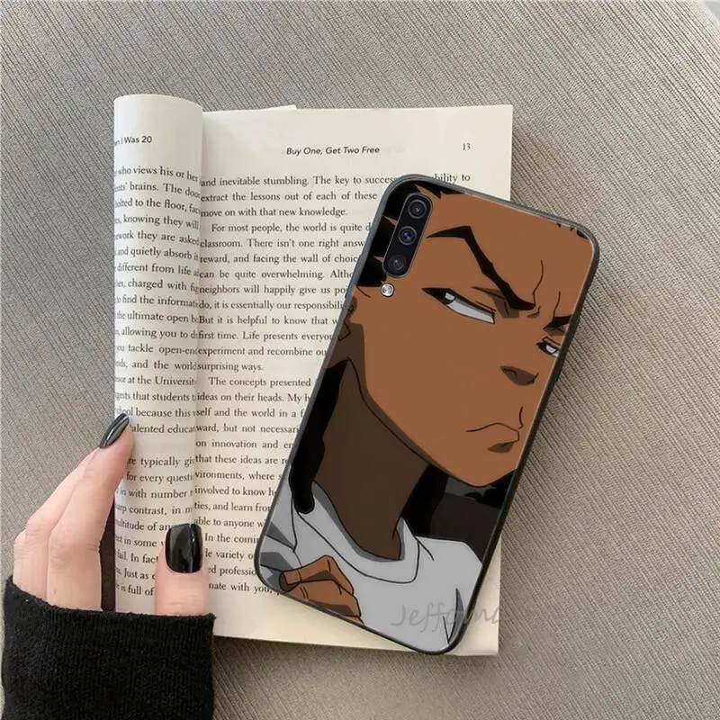

Cartoon The Boondocks Phone Case For Samsung galaxy S 7 8 9 10 20 edge A 6 10 20 30 50 51 70 note 10 plus