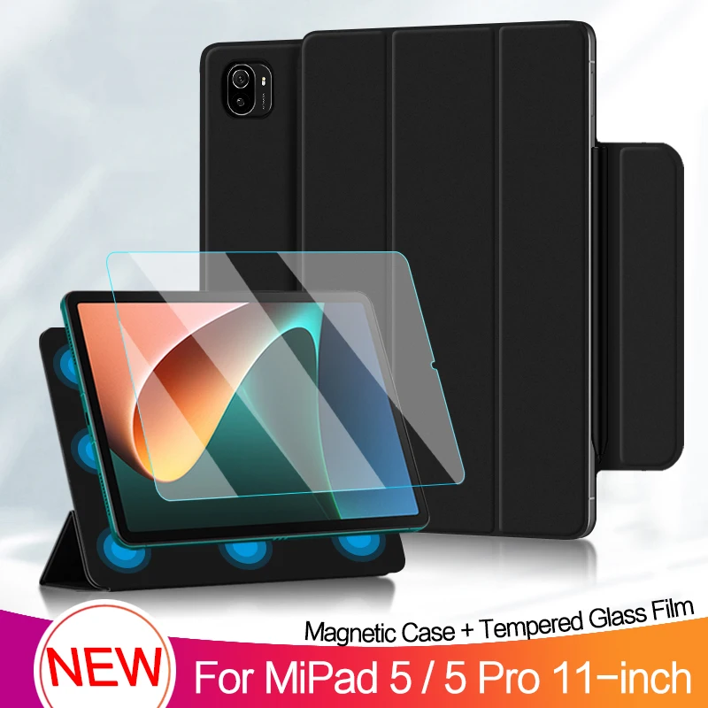 

Smart Case For XiaoMi MiPad 5 Pro 11 2021 Tablet Protective Strong Magnetic Adsorption Stand Cover For MiPad5 Mi Pad 5 Pro Shell