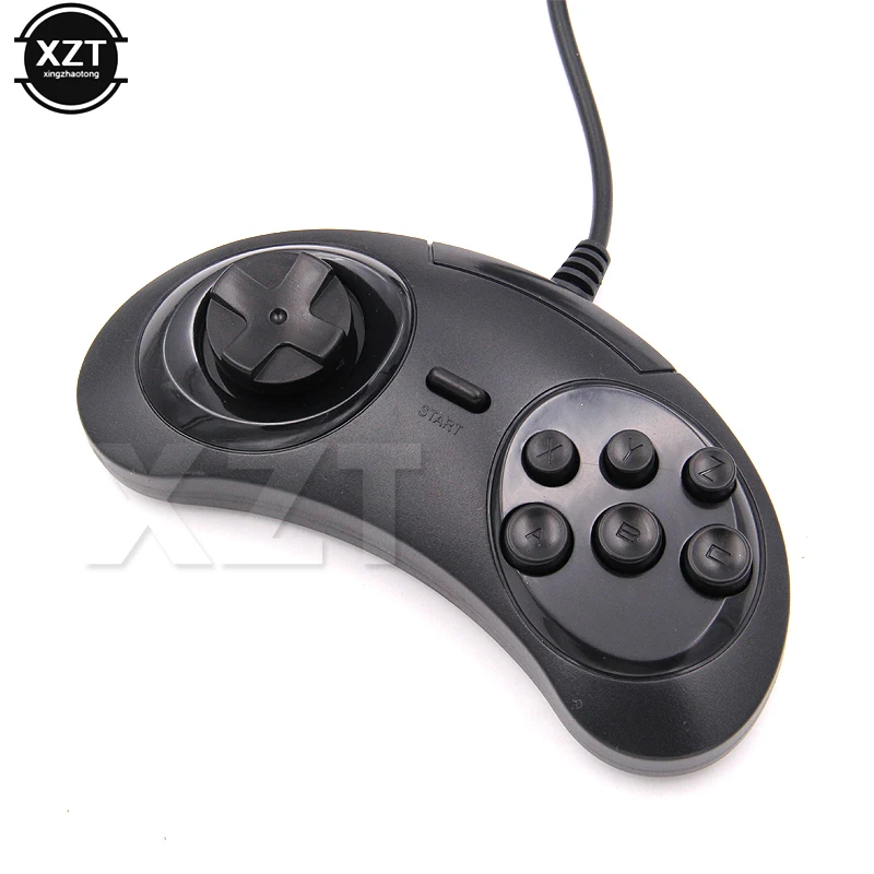 USB проводной геймпад игровой контроллер для SEGA Genesis/MD2 Y1301 6 кнопок классический