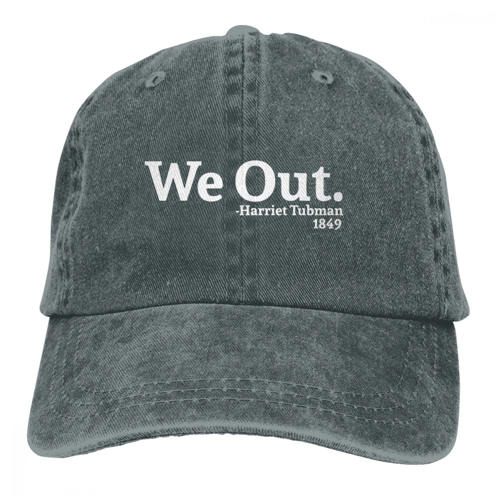We Out Harriet Tubman Casquette черные унисекс Мужские Женские джинсовые бейсболка с ремешком