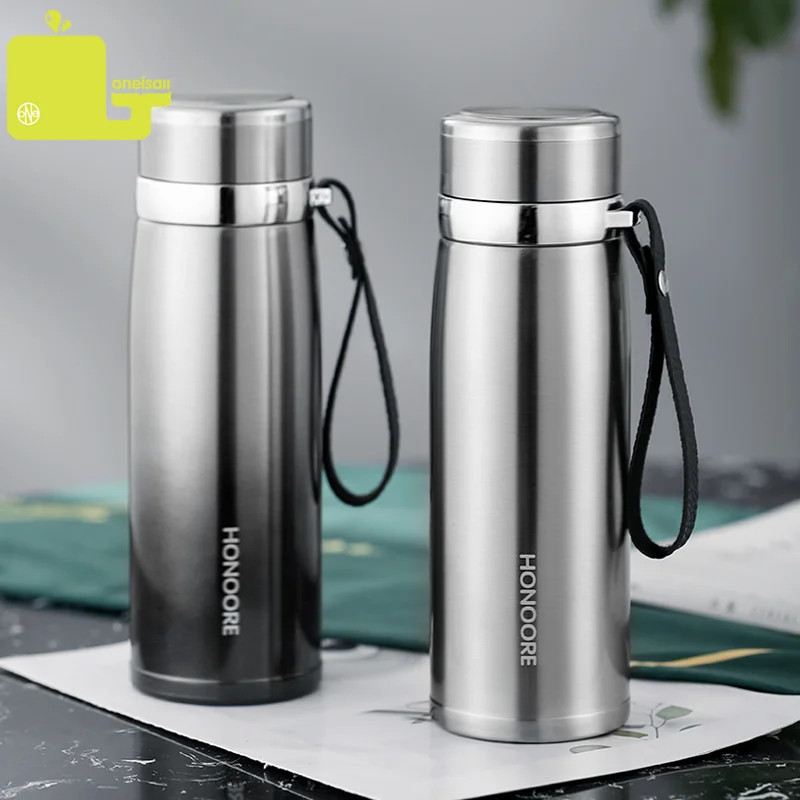 

Large Capacity Flask Thermos Simple Big Belly Water Cup Mugbottle Business Insulation Vacuum Gift Cup Kitchen Tools
