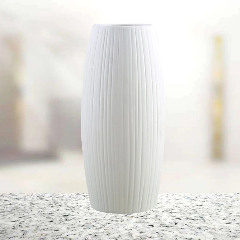 

Modern Minimalist Ceramic Vase Nordic Style Creative Chamfer Dry Floral Container Flower Pot Home Decoration Ornaments for Flowe