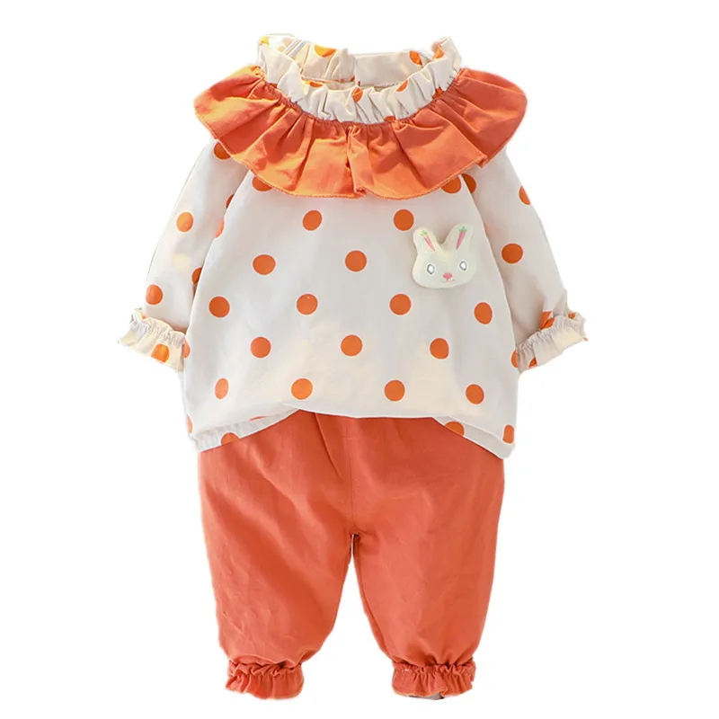 Комплекты одежды для маленьких девочек Весенне осенние комплекты младенцев