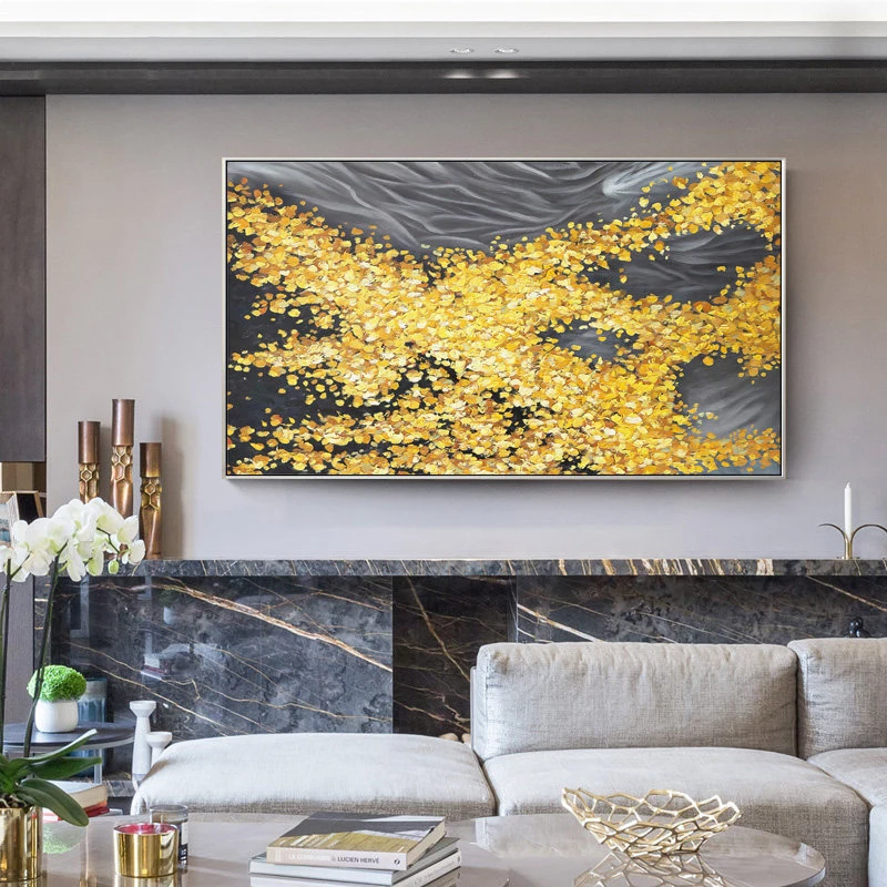 100% ручная роспись современная абстрактная масляная краска на холсте искусство