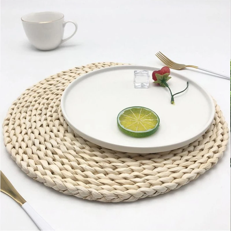 

Household Supplies Household Supplies Durable Household Products Hand-Woven Corn Cork Plate Mat For Home Farmhouse Outdoor
