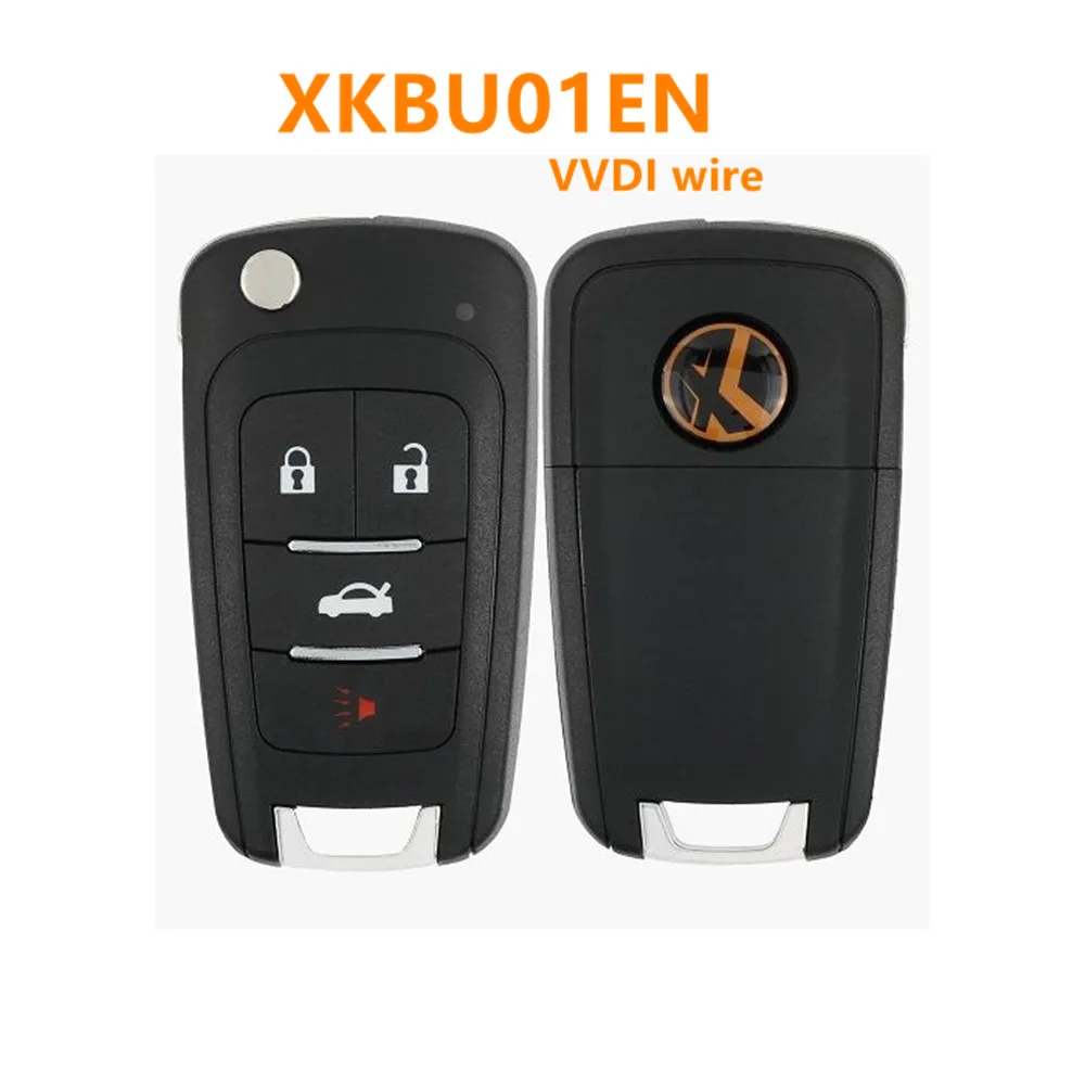 

10 шт./лот Xhorse Универсальный VVDI проводной пульт дистанционного управления XKBU01EN без транспондера чип 4 кнопки для Buick VVDI мини ключ инструмент VVDI2
