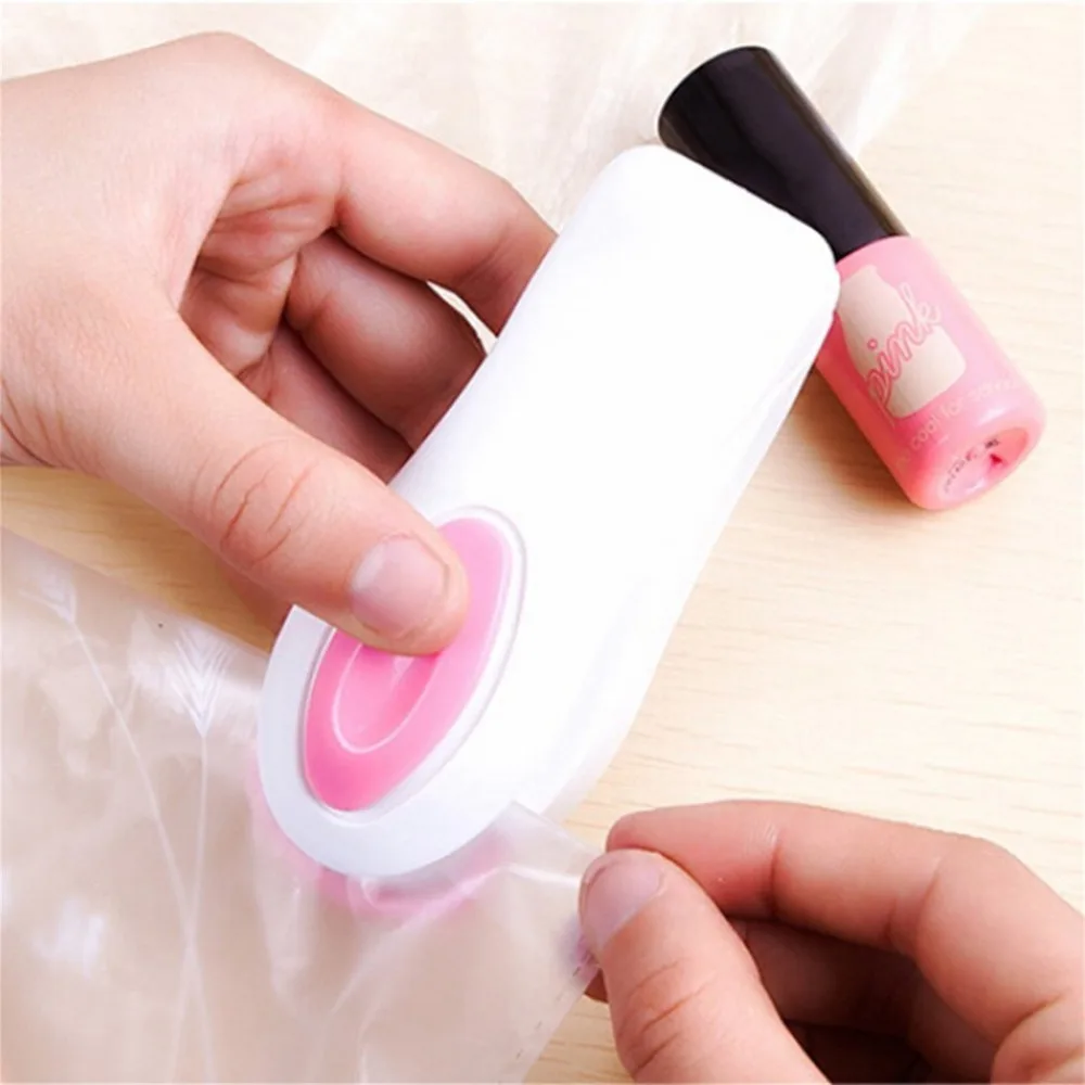 Портативный вакуумный упаковщик пищевых продуктов мини аппарат для термической