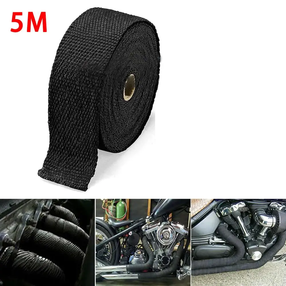 Теплозащитная пленка из стекловолокна для выхлопной трубы мотоцикла 5 м в рулоне