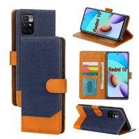 redmi10 flip wallet case for xiaomi redmi 10 cover leather magnetic card protective phone book on red mi 10 case funda coque bag
