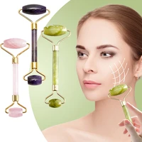 jade stone rollers face slimming massager natural facial massage roller massager for face skin lifting wrinkle remove tool