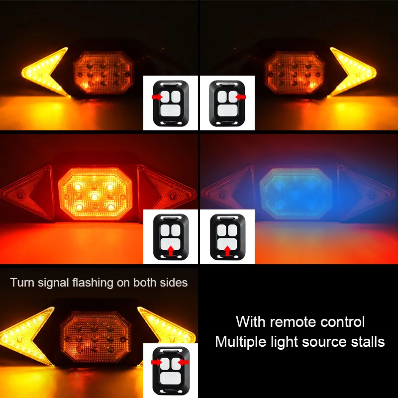 

USB Smart Bike Tail Light Bicycle Turn Indicator Remote Control Rear Back Light MTB Road Cycling Turning Signal Warning Lamp