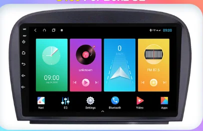 

9" octa core 1280*720 QLED screen Android 10 Car GPS video player Navigation for Benz SL-Class R230 2004-2010