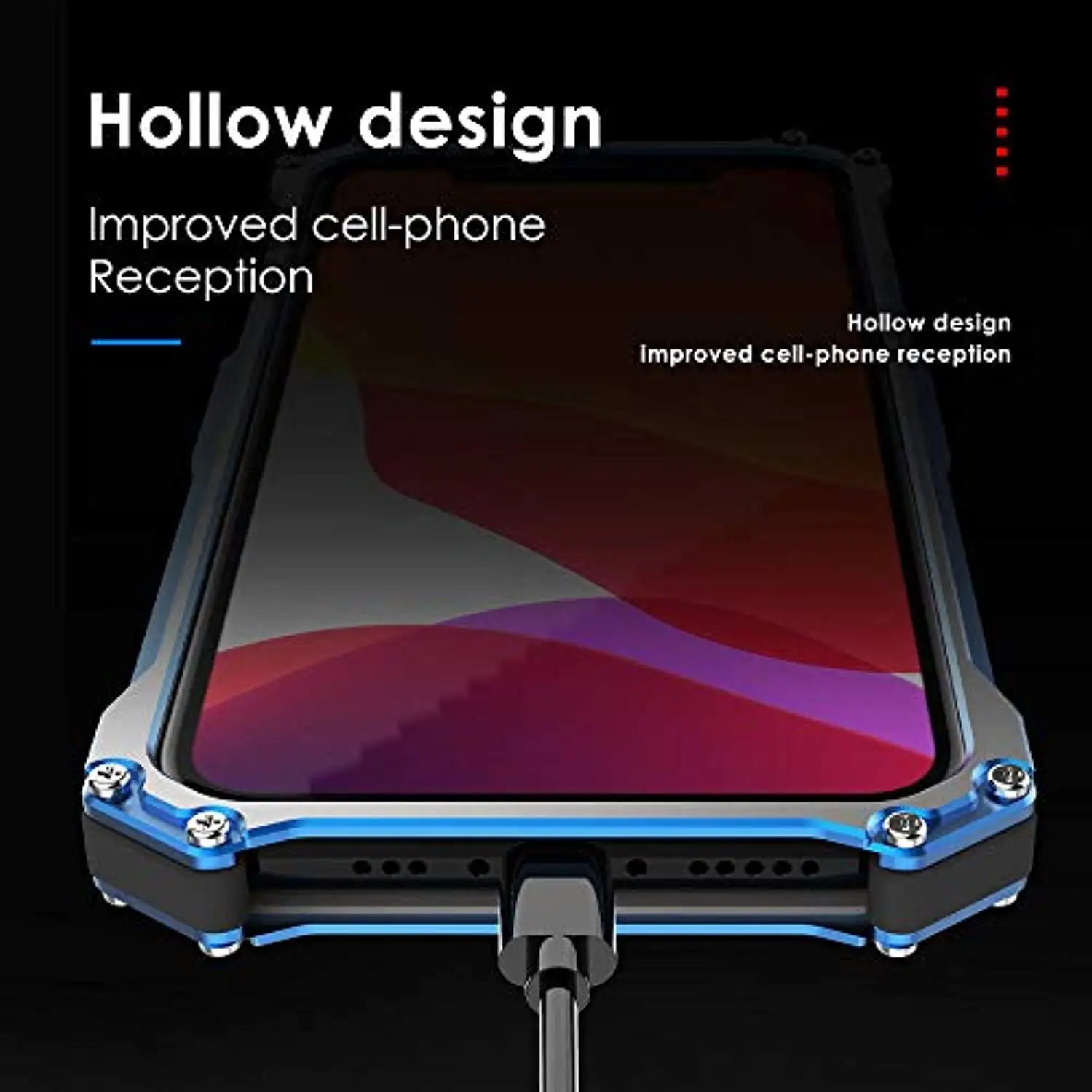 Shockproof Anti-Fall Anti-Slip Armor Aluminum Metal Phone Case for iPhone 11 Pro Max XR XS X 6 6s 7 8 Plus Cover Bumper |