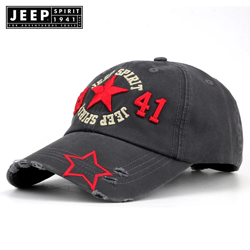 Бренд JEEP SPIRIT новая бейсболка из стираного хлопка кепка для мужчин и женщин шляпа