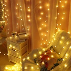 Праздничный светильник, Рождественская гирлянда, теплый белый цвет, украшение для комнаты, 31V US UR, наружная гирлянда, окно, для помещения, вечерние, шар, звезда, снег, RGB