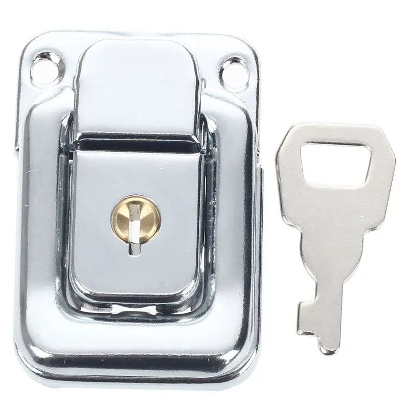 Серебряный тон Нержавеющая Сталь Костюм чехол s Чехол Коробка Засов защелка