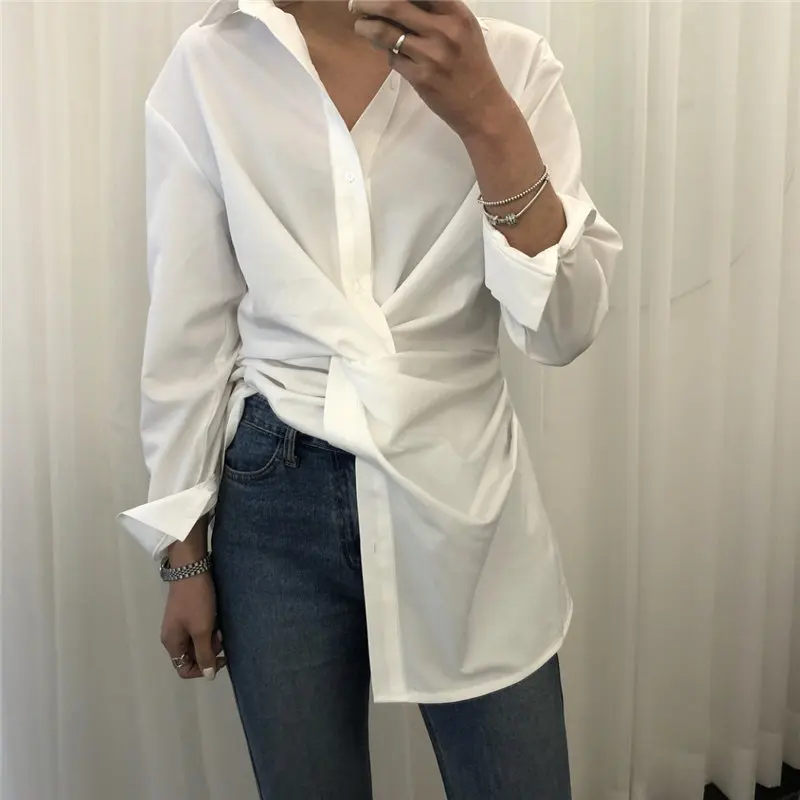 HziriP Стильные Свободные плиссированные универсальные винтажные однотонные