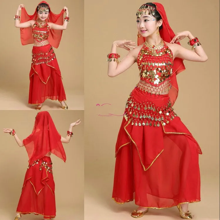 Детский костюм для индийского и египетского танца живота профессиональный